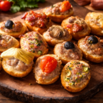 Crostini misti di carne e salsiccia