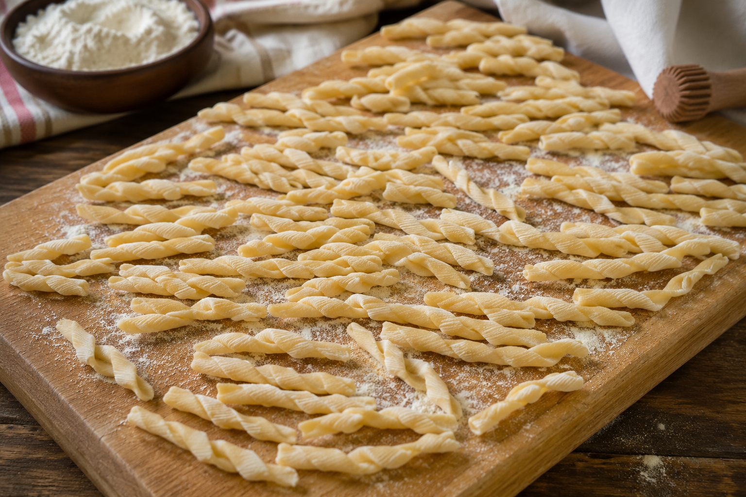 Busiate fatte in casa: ricetta originale siciliana passo dopo passo
