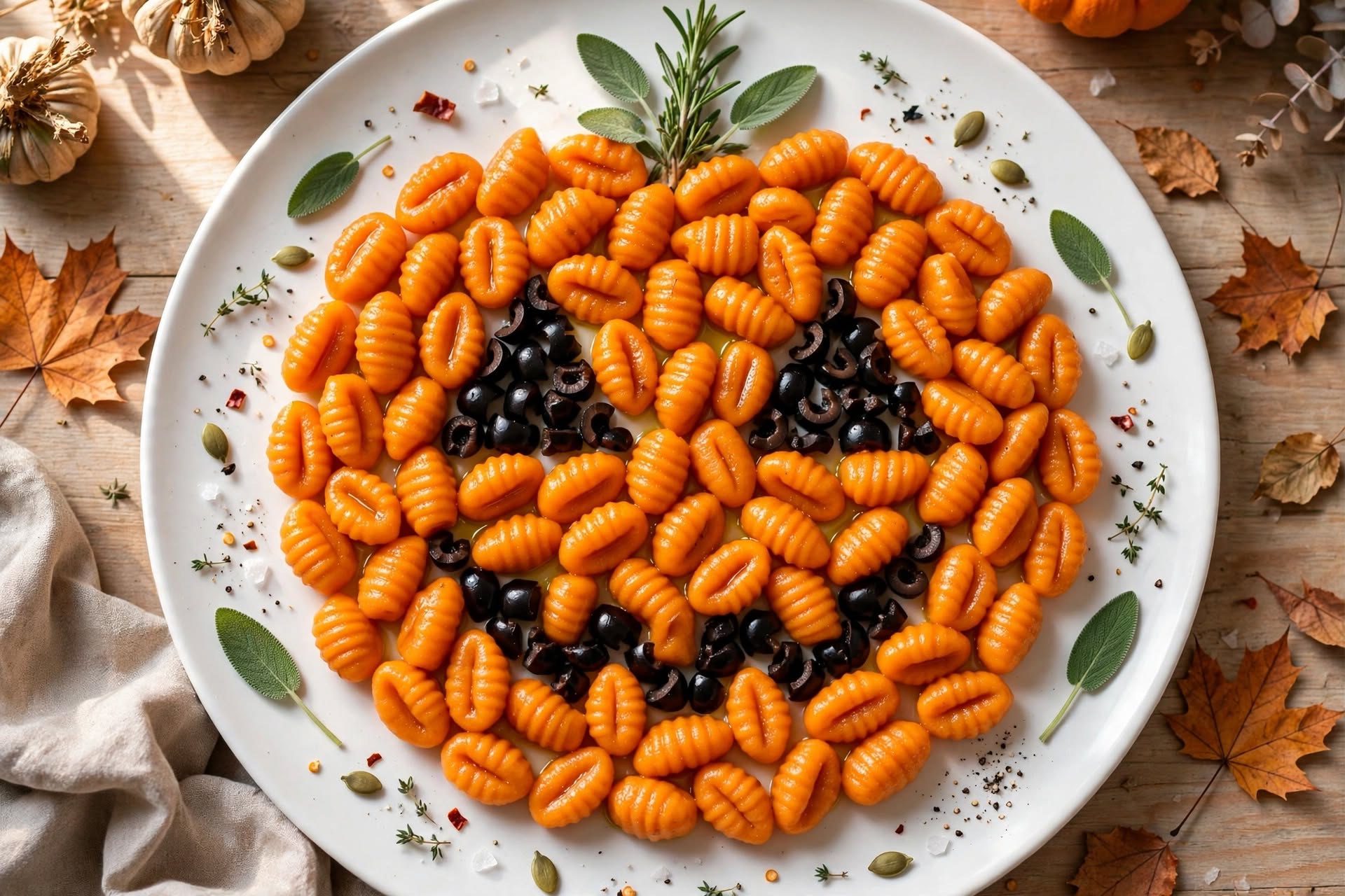 Gnocchi di zucca di Halloween
