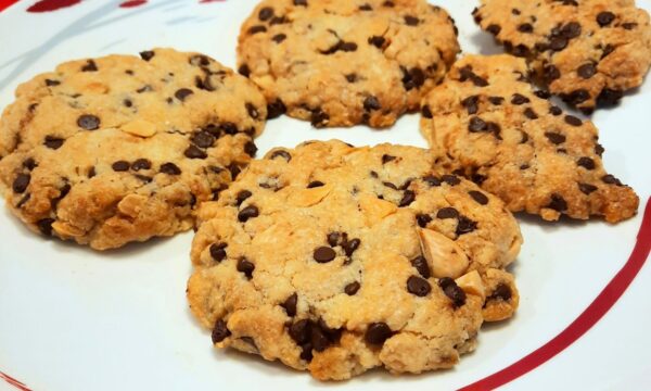 Cookies al cioccolato e mandorle | friggitrice ad aria