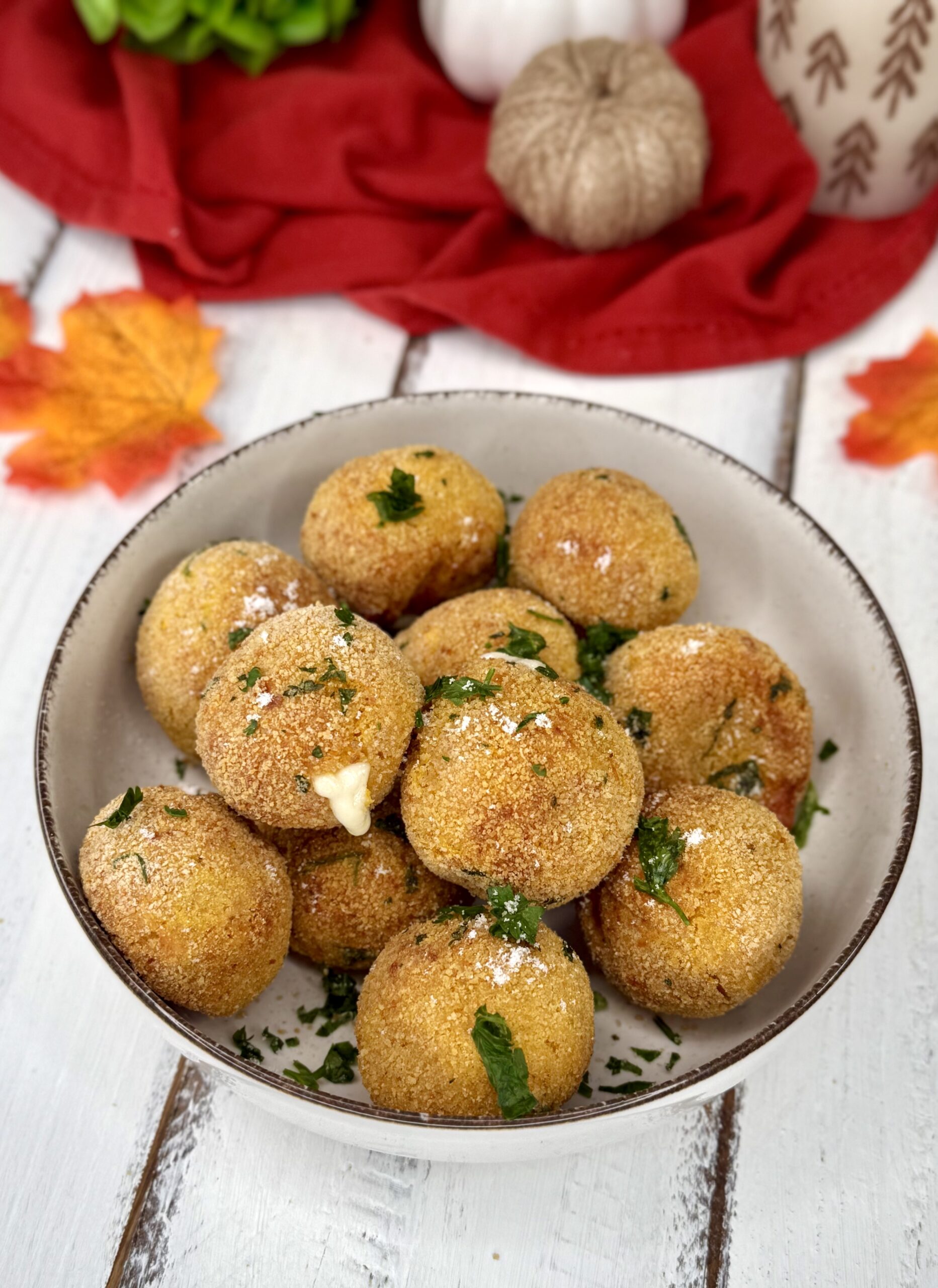 Polpette di zucca in friggitrice ad aria