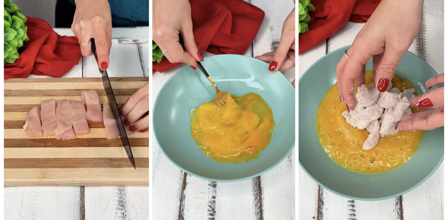 straccetti pollo friggitrice ad aria