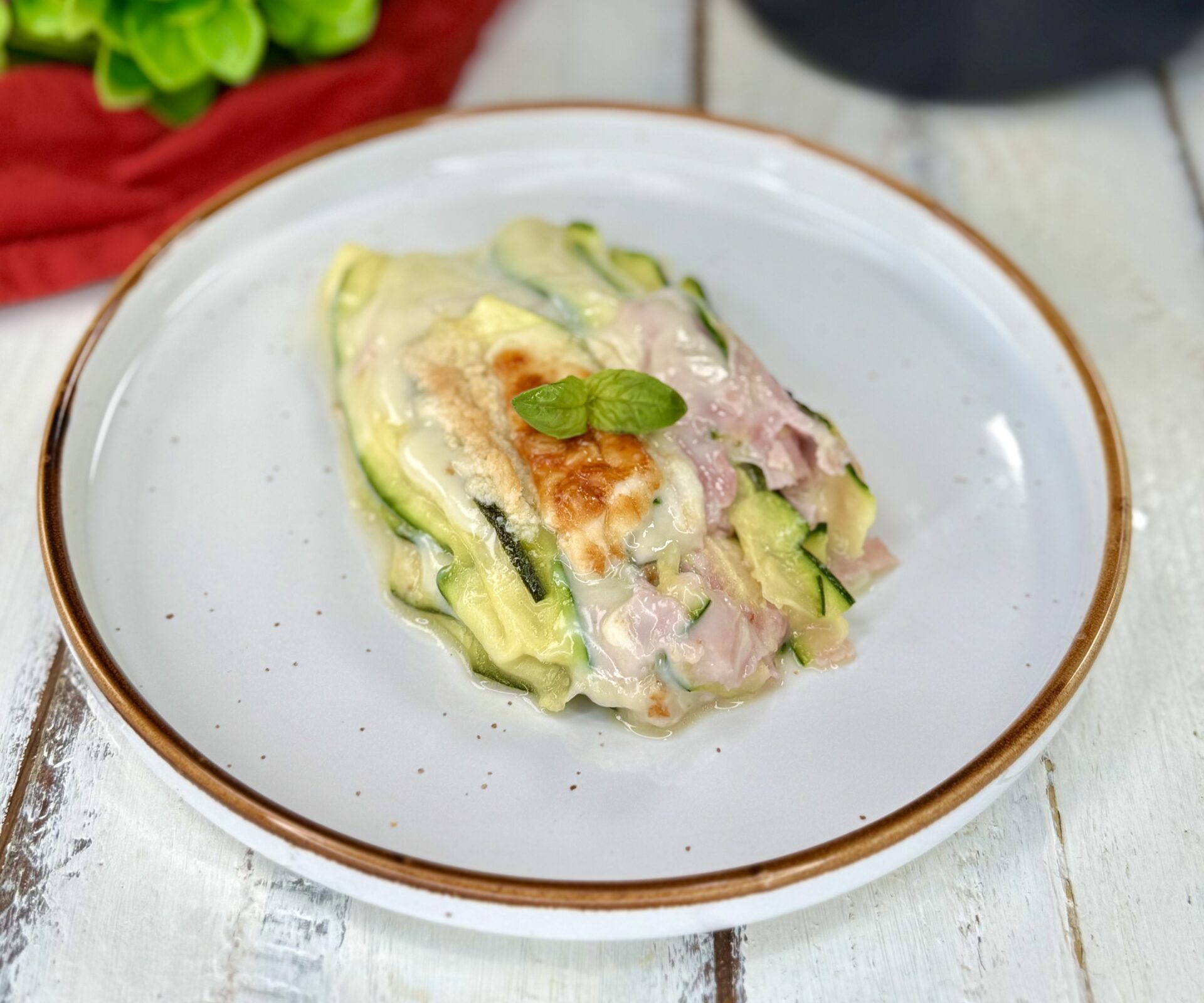 Parmigiana di zucchine facile in friggitrice ad aria
