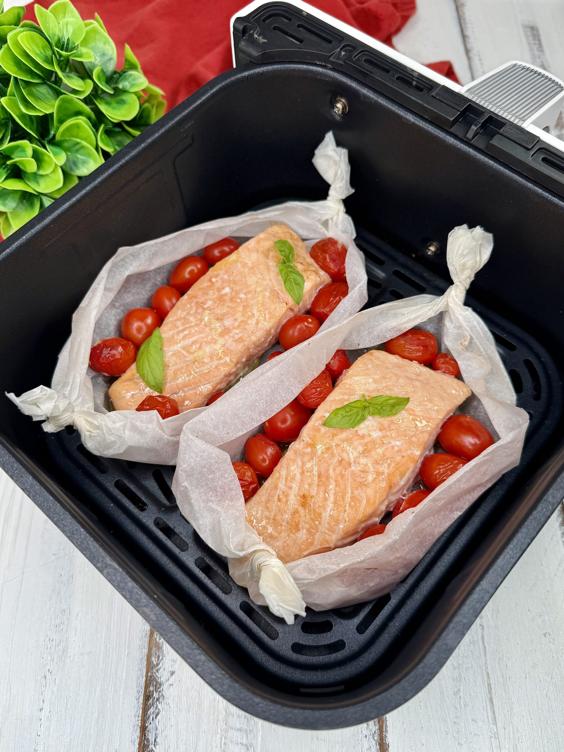 Salmone in friggitrice ad aria