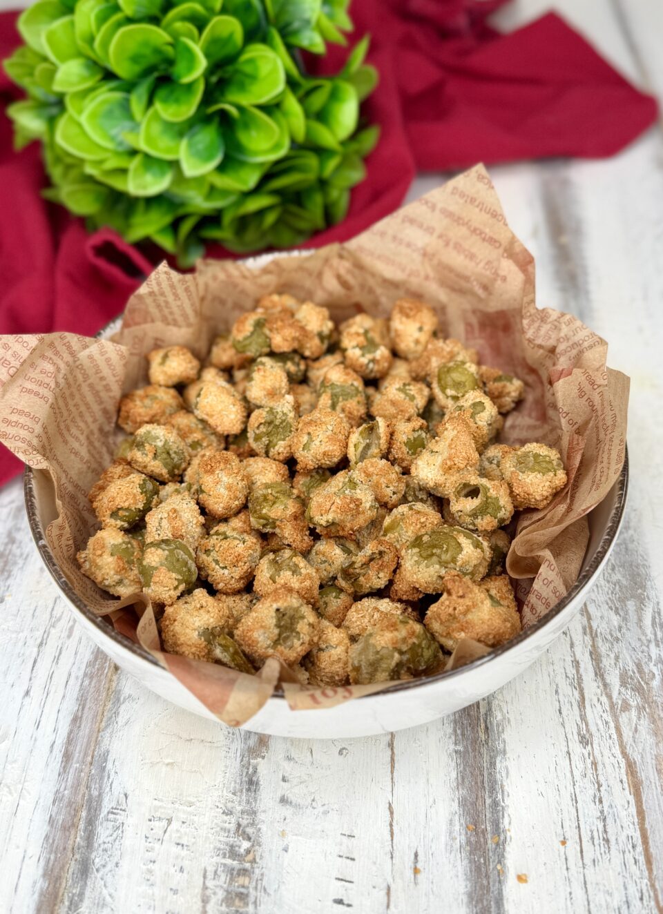 Olive croccanti in friggitrice ad aria