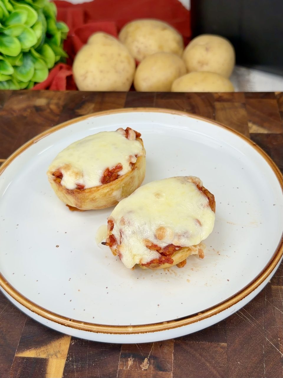 Patate ripiene in friggitrice ad aria