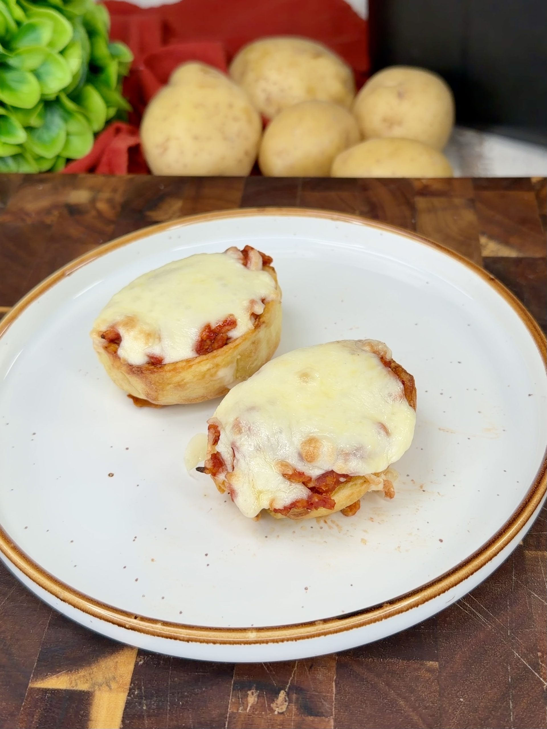 Patate ripiene in friggitrice ad aria
