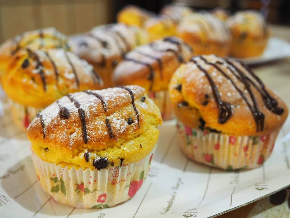 Muffins con gocce di cioccolato (o Nutella®)
