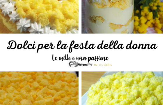 Dolci per la festa della donna