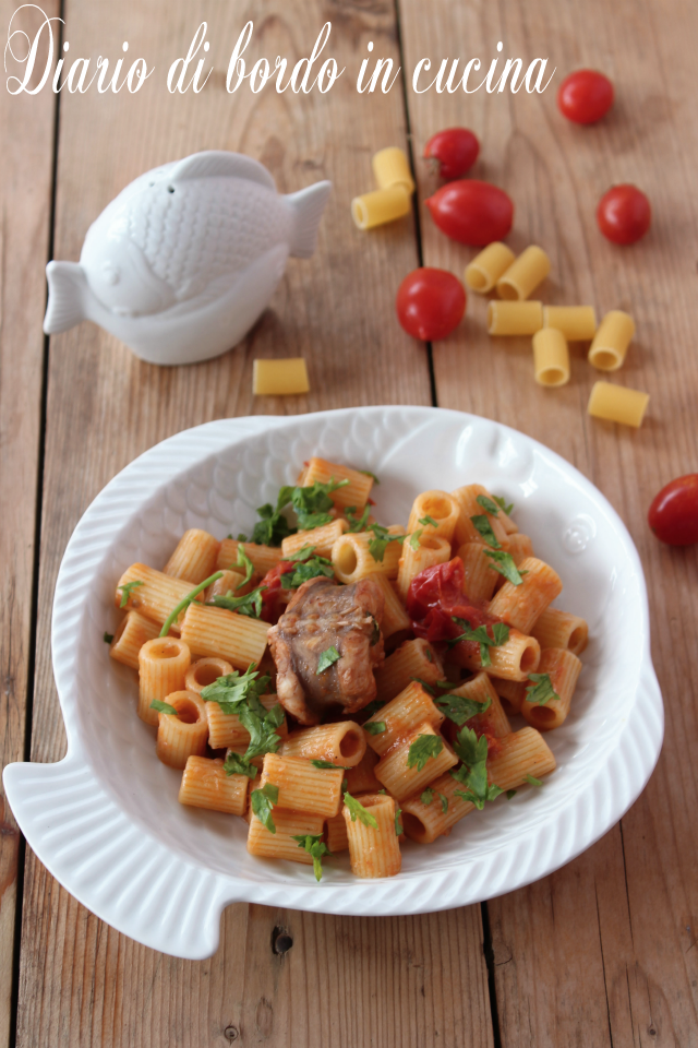 pasta con rana pescatrice