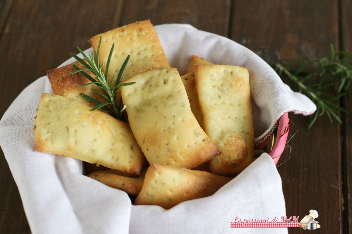 Crackers al rosmarino - Le passioni di MAM