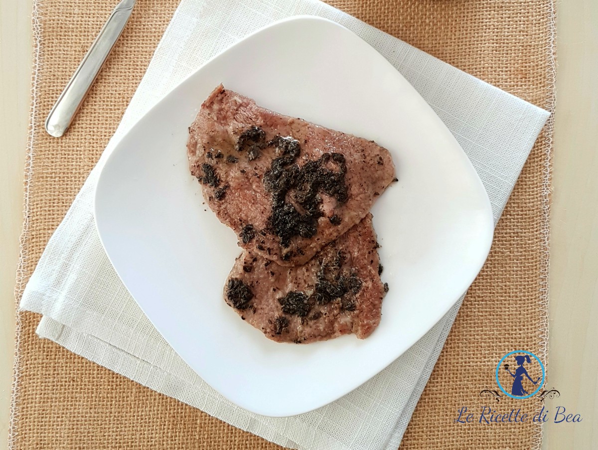 Scaloppine al tartufo con crema al tartufo Le Ricette di Bea