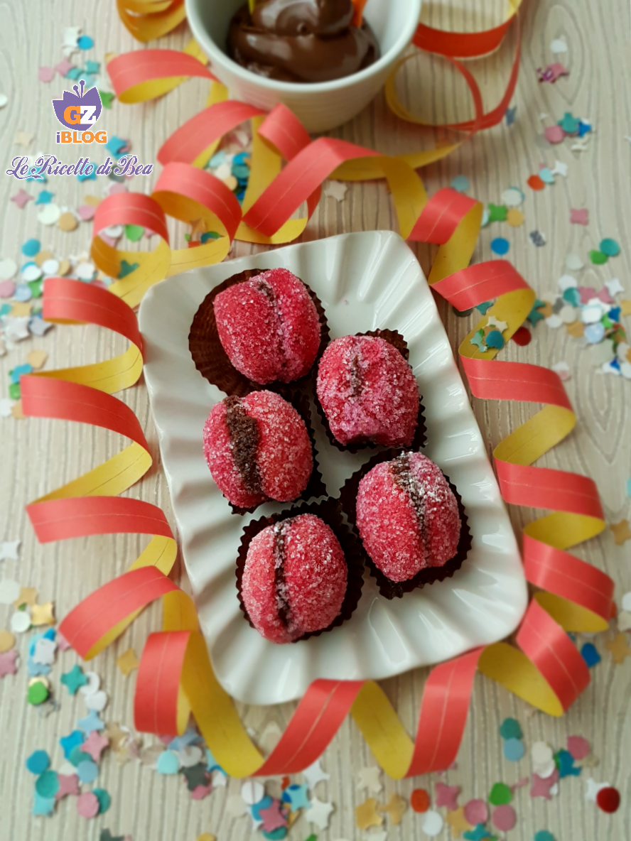 pesche di carnevale con nutella