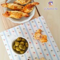 caramelle con pasta sfoglia e salsiccia