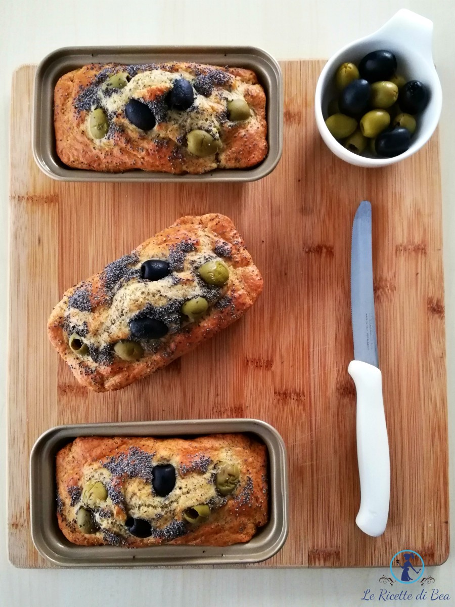 Ricetta Mini Plumcake Salati Con Le Olive Le Ricette Di Bea