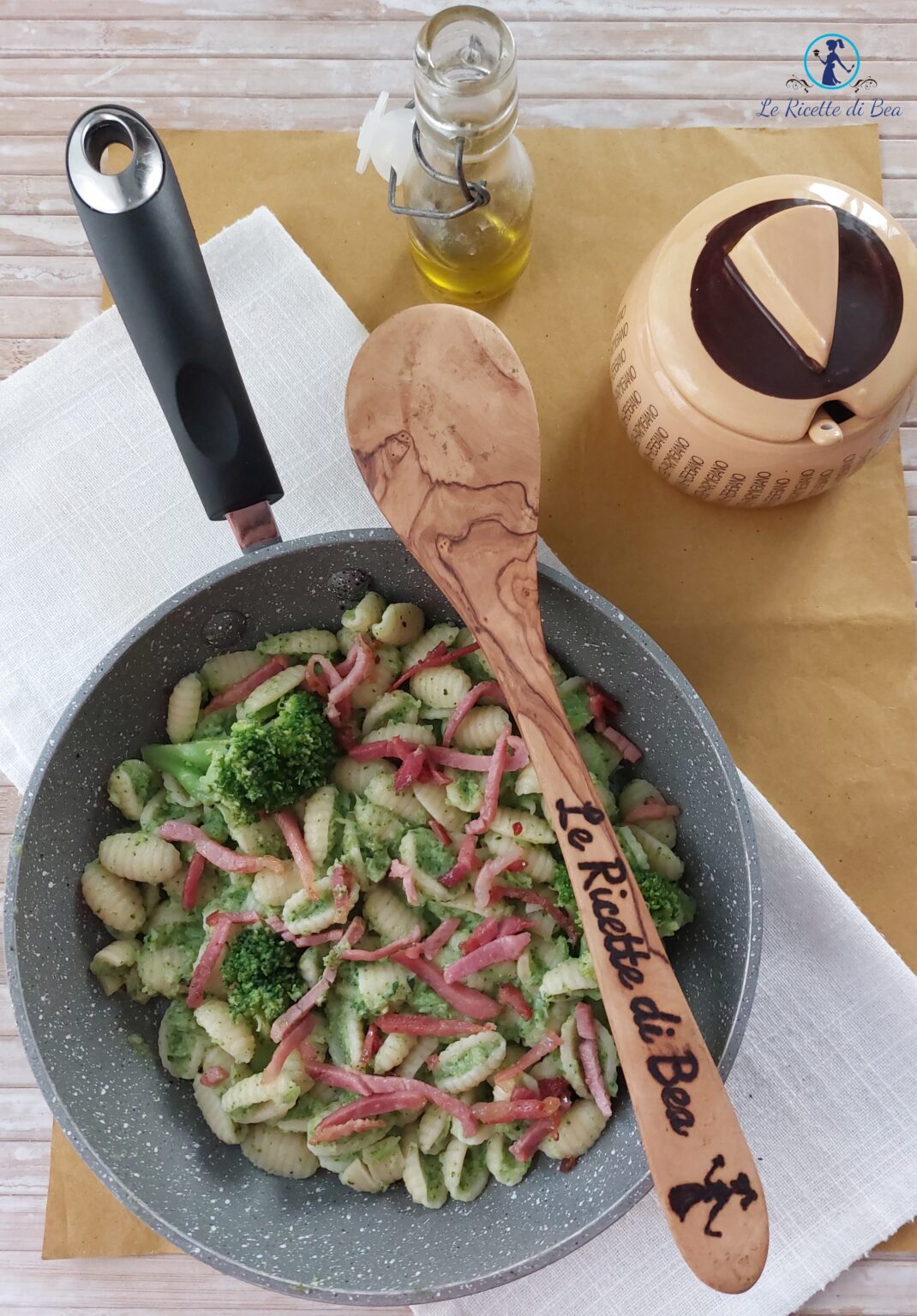 Pasta con Crema di Broccoli e Speck ricetta cremosa passo passo – Le ...