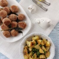 insalata di patate e piselli