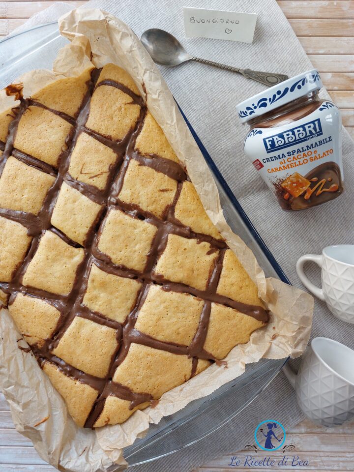 ricetta torta trapuntata con crema al cacao