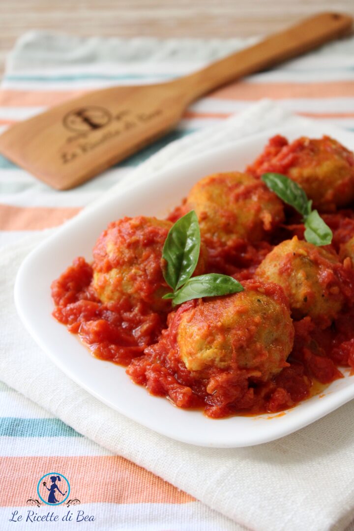 polpetta con ceci al sugo