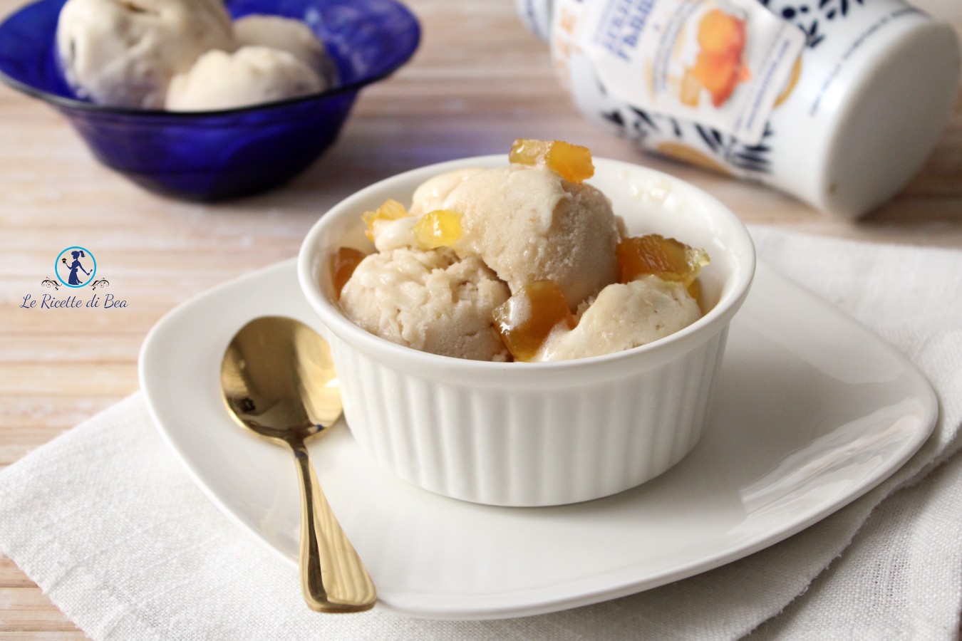gelato alla banana senza latte o panna