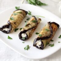 involtini di melanzane con crema di ricotta