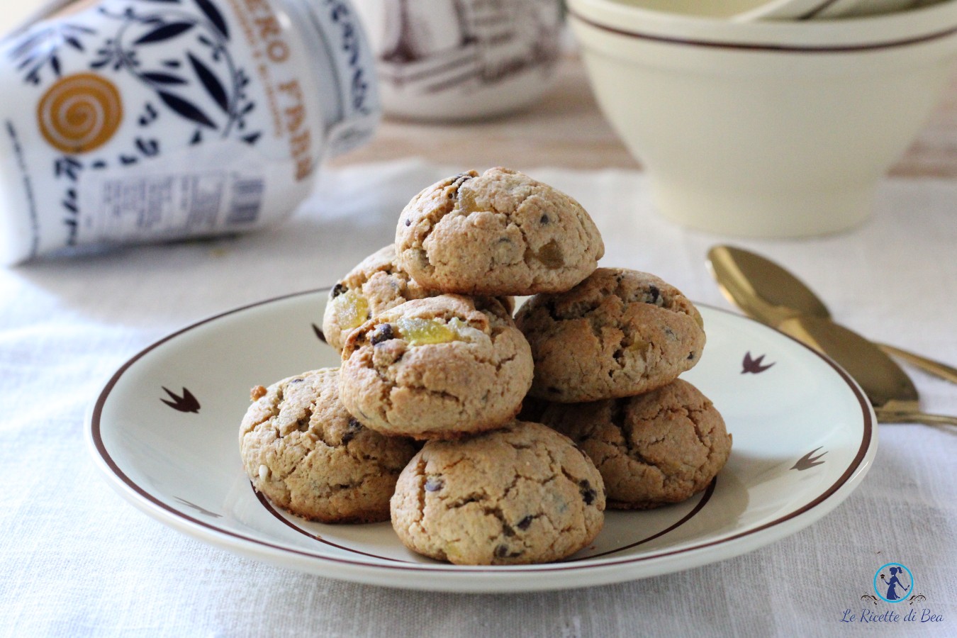biscotti con farina di avena e cioccolato
