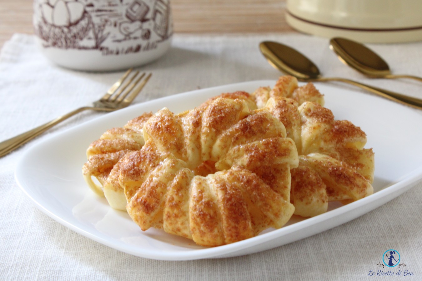 ciambelle con mele e pasta sfoglia