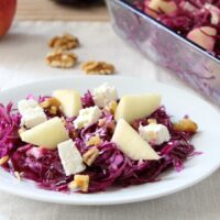 insalata con cavolo cappuccio rosso