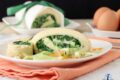 Rotolo di frittata con spinaci e robiola