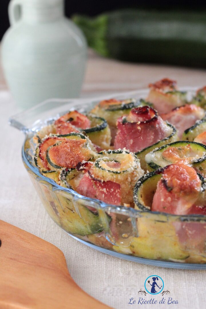 rotolino di zucchina gratinato al forno