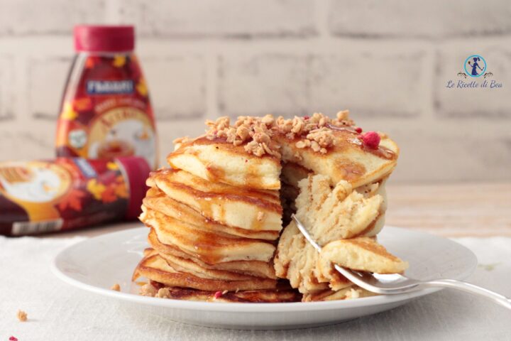 pancake facili e veloci con sciroppo d'acero