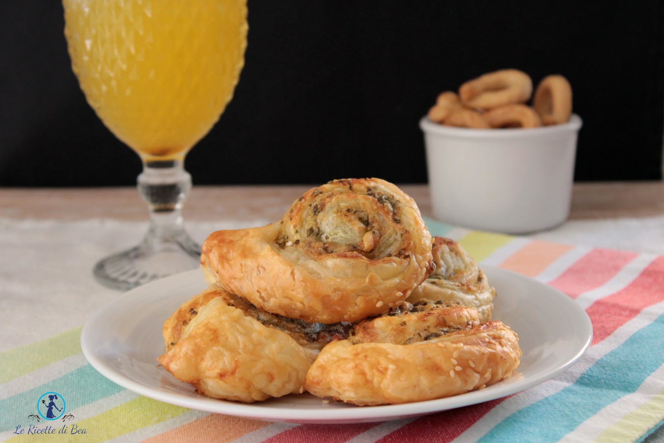 aperitivo con pesto di basilico