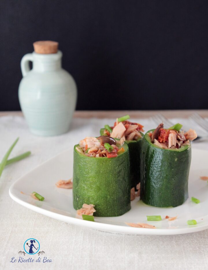 zucchine ripiene con tonno