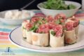 Rose con piadine farcite con salame e lattughino