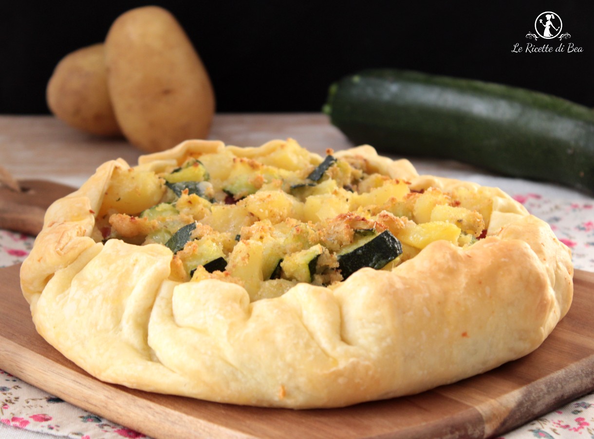 torta con patate e zucchine