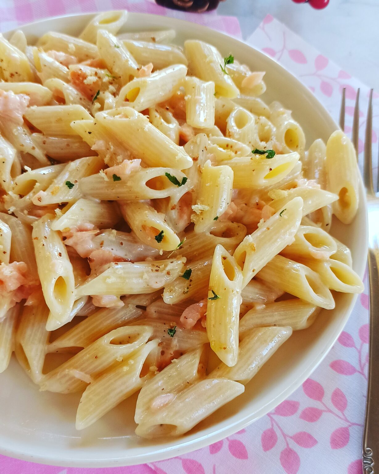 pasta panna e salmone cremosa