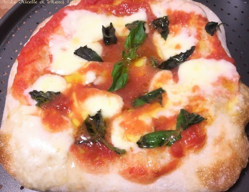 Pizza Margherita al piatto, napoletana doc ! passo passo (solo 1 grammo di lievito)