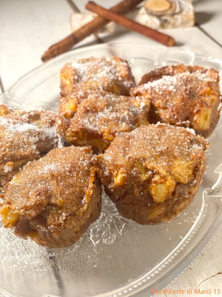 Muffin alle mele in friggitrice ad aria