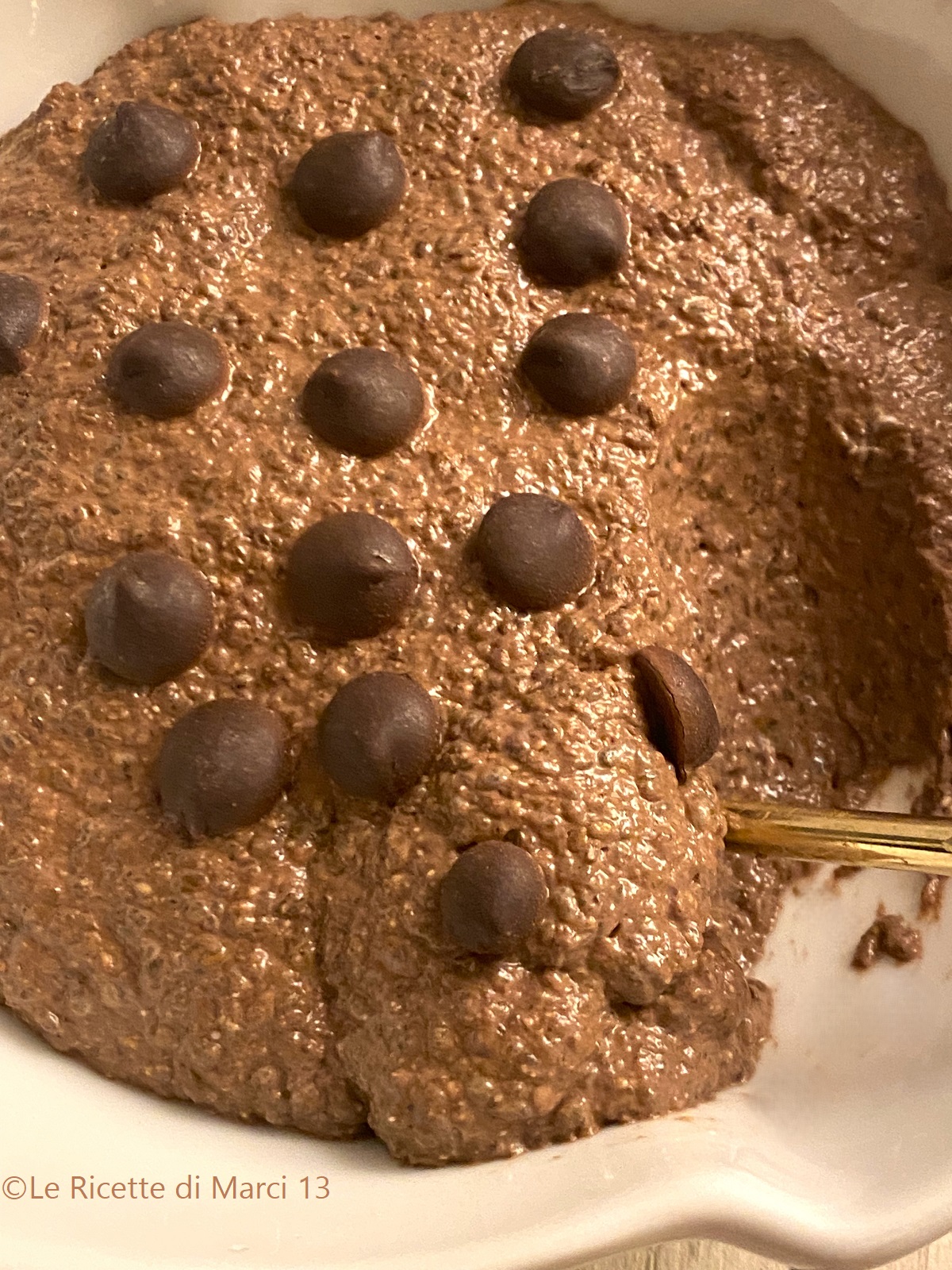 Mousse facile al cacao con semi di chia