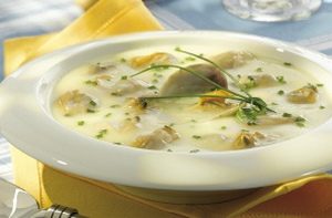 Zuppa di vongole e patate