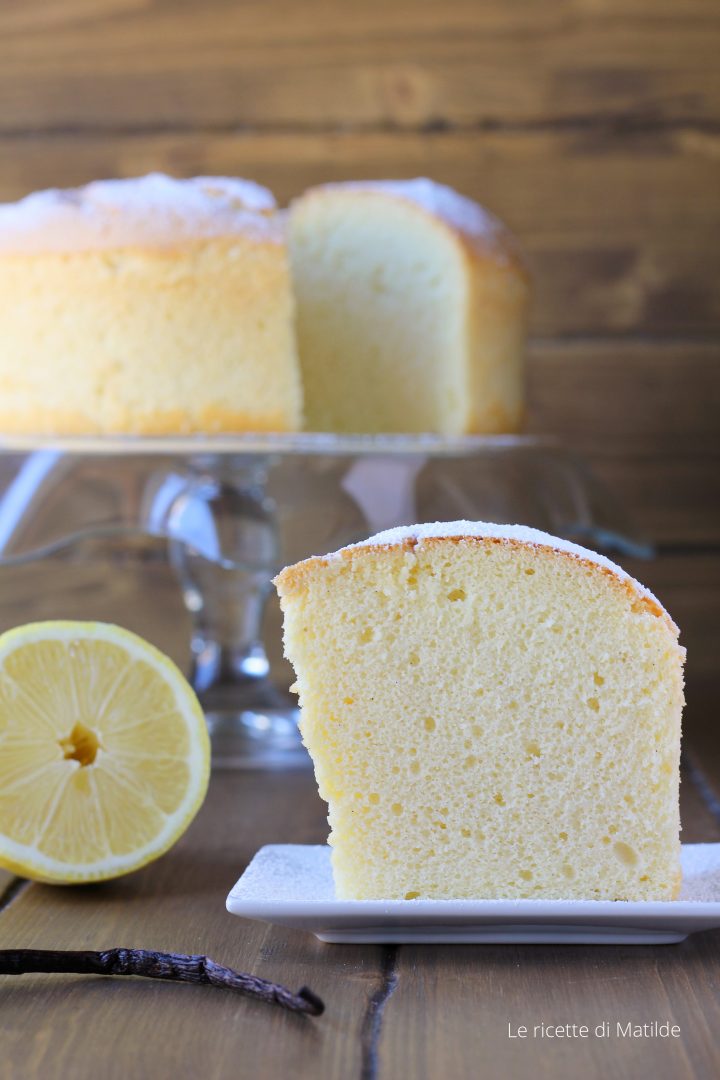 chiffon cake vaniglia e limone