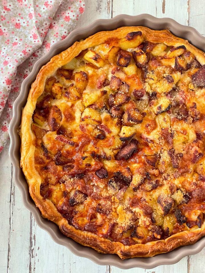 torta salata con patate e speck 