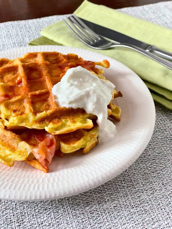 waffle alla pancetta