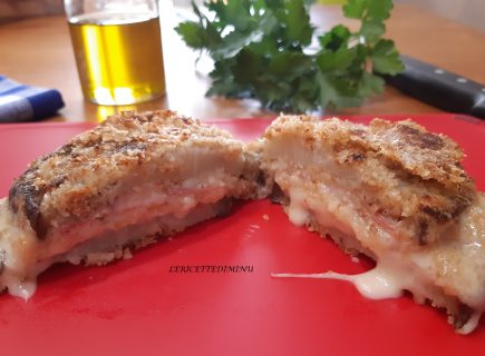 Cotolette di melanzane ripiene light