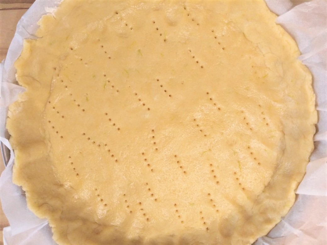crostata con crema pasticcera al limone