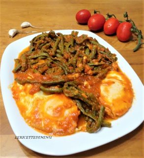 Fagiolino in umido con salsa e uova