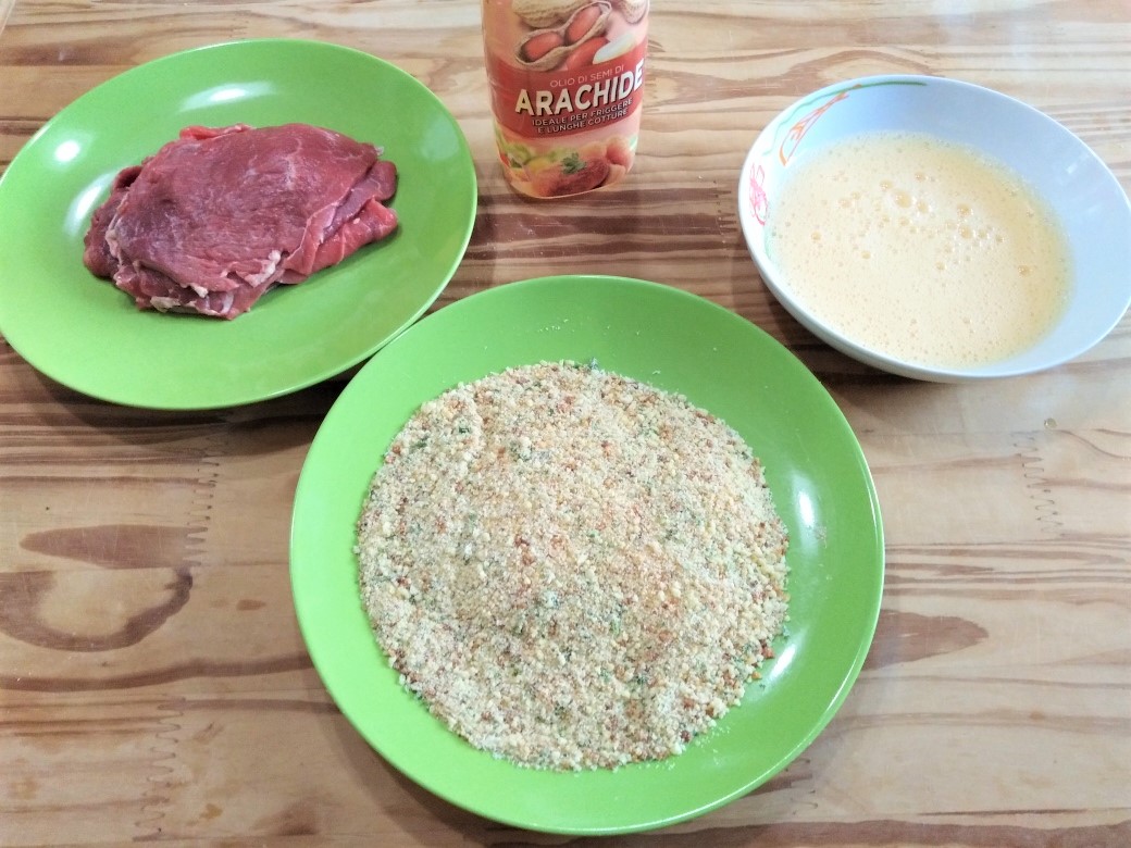 Cotolette di carne doppio uovo
