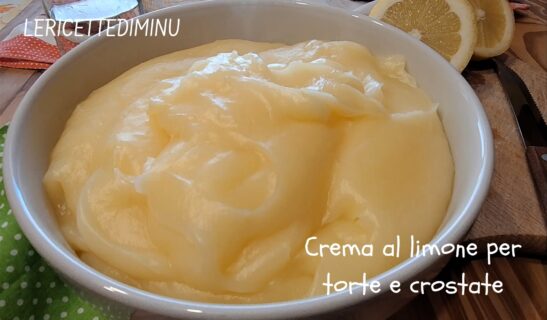 Crema al limone per torte e crostate