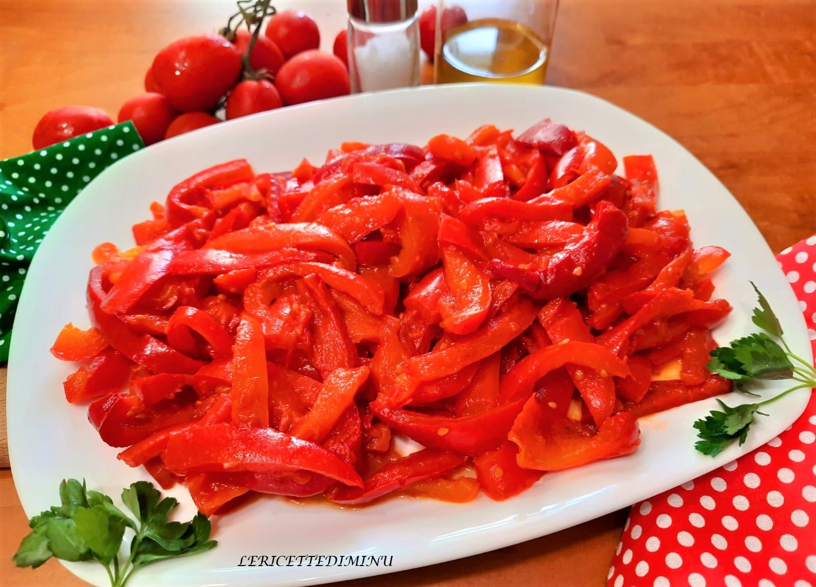 Peperonata light senza cipolla