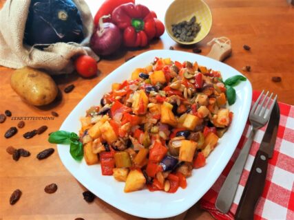 Caponata siciliana con patate